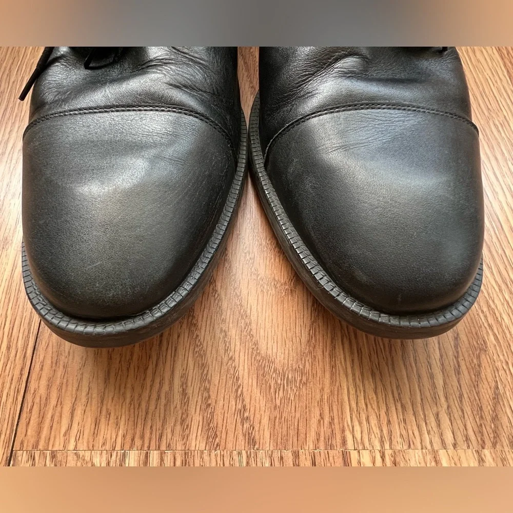 Cole Haan Cap Toe Oxford Black Leather Derby Shoes Grande 360 men’s 13